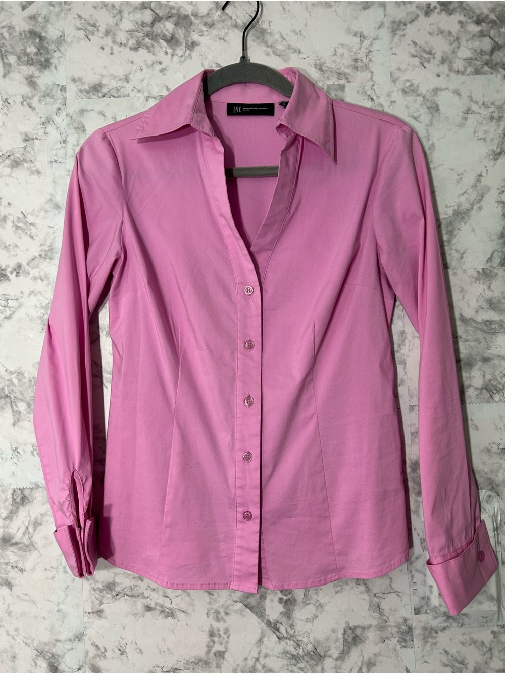 INC International Concepts Pink Button-Down Shirt